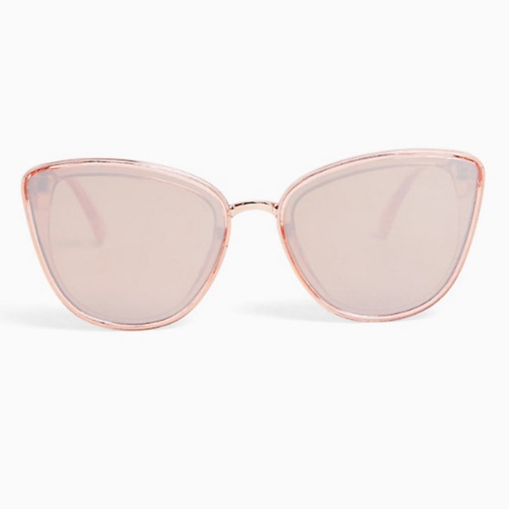 Torrid Rose Mirrored Cat Eye Sunglasses